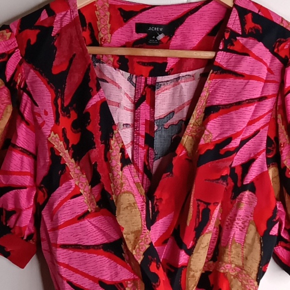 J. Crew Dresses & Skirts - J. Crew Red and Black Wrap Maxi Dress